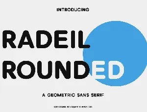 Radeil Rounded font