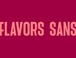 Flavor Sans font
