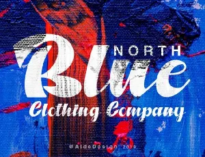 North Blue Script font