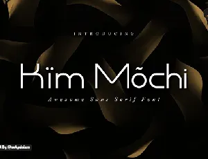 Kim Mochi font