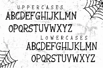 Spooky Webbie font