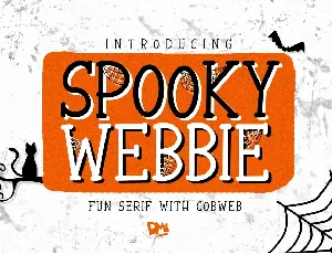 Spooky Webbie font