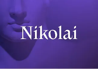 Nikolai Family font