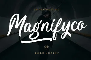 Magnifyco Brush font