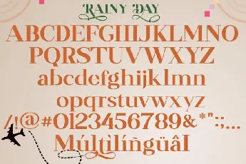 RAINY DAY Serif font