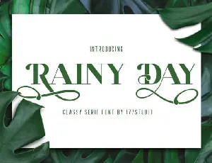 RAINY DAY Serif font