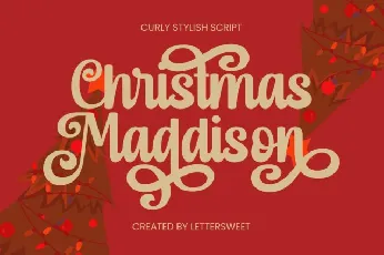 Christmas Maddison font