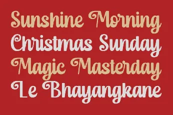 Christmas Maddison font