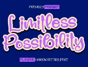 Limitless Possibility font