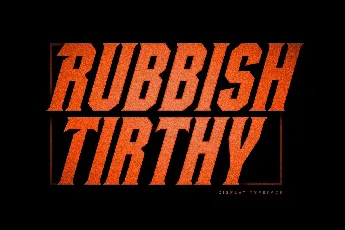 Rubbish Tirthy font