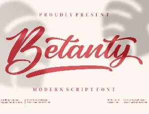 Betanty font