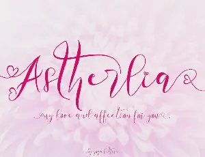 Astherlia font