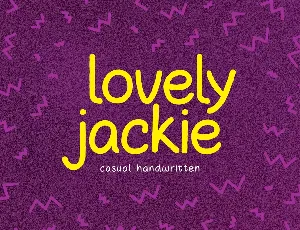 Lovely Jackie font