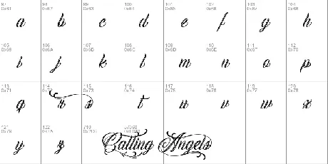 Calling Angels Personal Use font