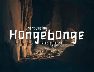 Hongebonge font