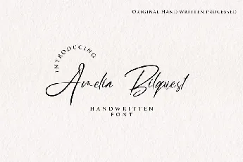 Amelia Bilquest font