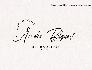 Amelia Bilquest font