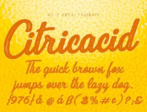 Citricacid font