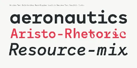 Antikor – Mono Geometric font