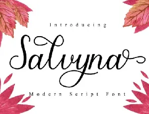 Salvyna font