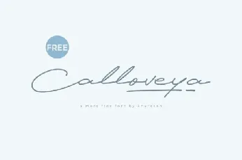 Calloveya font