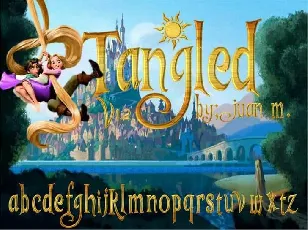 Tangled v1.2 font