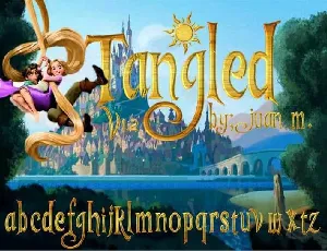 Tangled v1.2 font