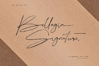 Bellogia Signature font