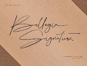 Bellogia Signature font