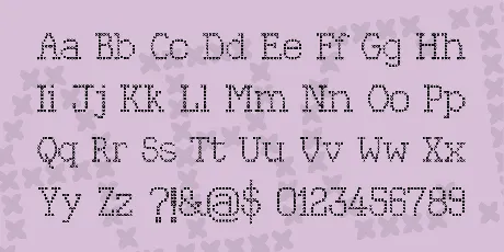 Kingthings Xstitch font