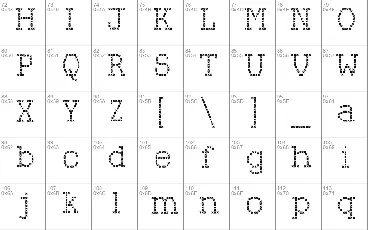 Kingthings Xstitch font