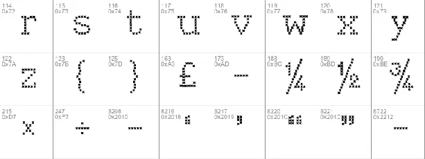 Kingthings Xstitch font