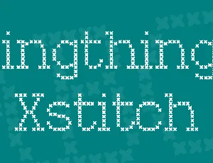 Kingthings Xstitch font