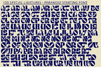 Paranoid Starting Demo font