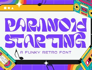 Paranoid Starting Demo font