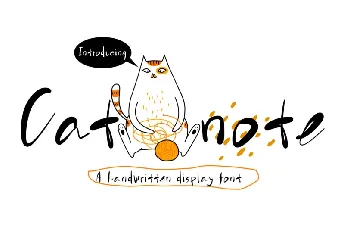 Catnote font