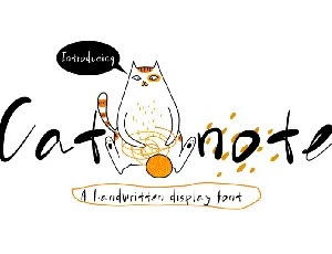 Catnote font