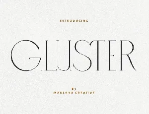 Gluster font