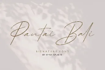 Pantai Bali Handwritten font