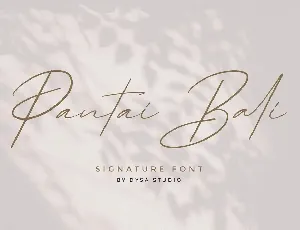 Pantai Bali Handwritten font