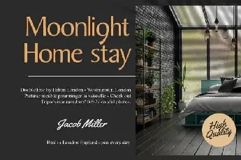 The Moonlight Sans Serif font