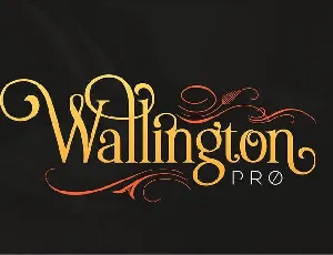 The Wallington Pro font