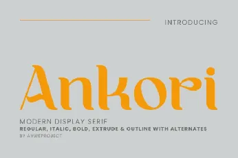 Ankori font