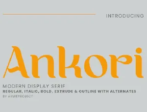 Ankori font