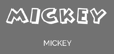 Mickey Ears font