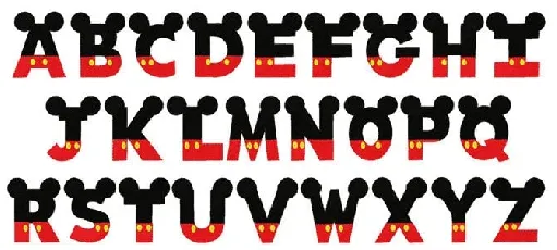 Mickey Ears font