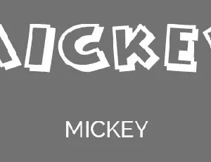 Mickey Ears font