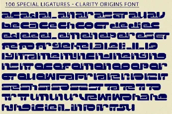 Clarity Origins font