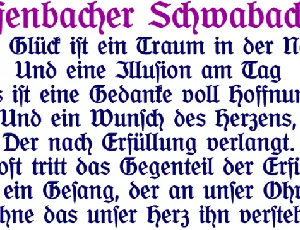 OffenbacherSchwabacherCAT font