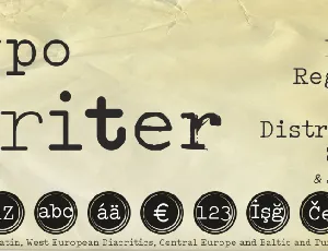 Typo Writer font